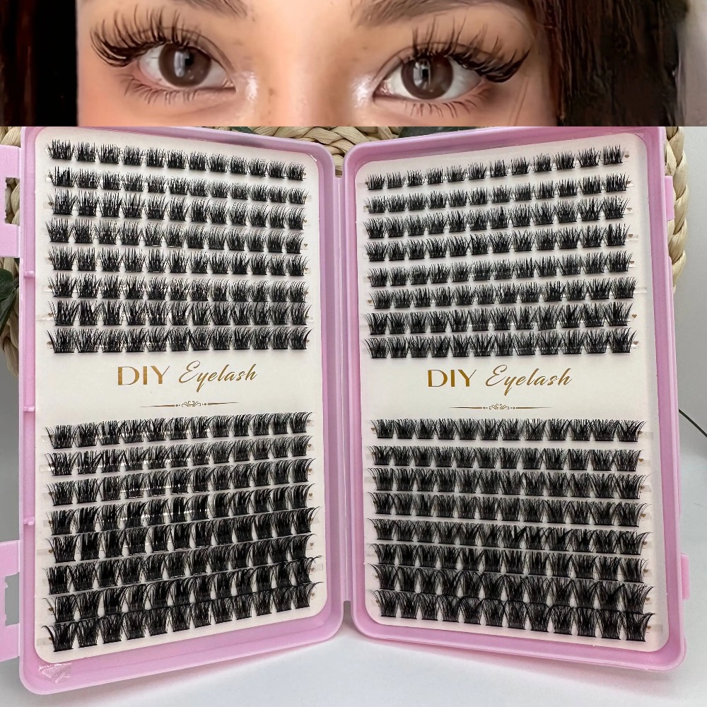Eyelash Extension Home Service - 384pcs Individual Lashes Eyelash Book Clusters