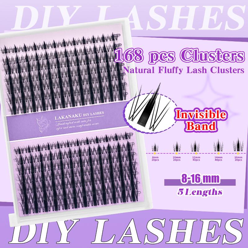Eyelash Extension For Asian Eyes - Natural Eyelashes Lashes Cluster Individual Fluffy