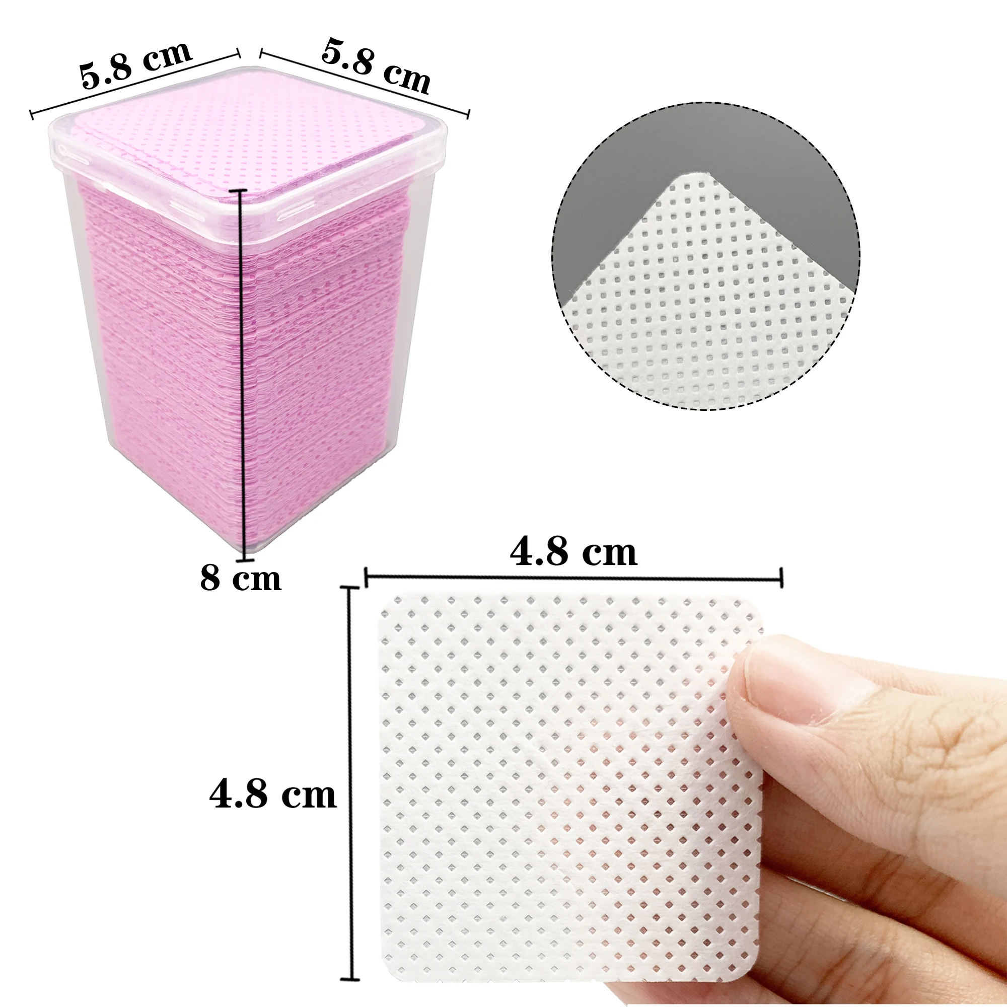 200Pcs/Box Lint Free Nail Wipe - Eyelash Extension Gel Remover recension och pris