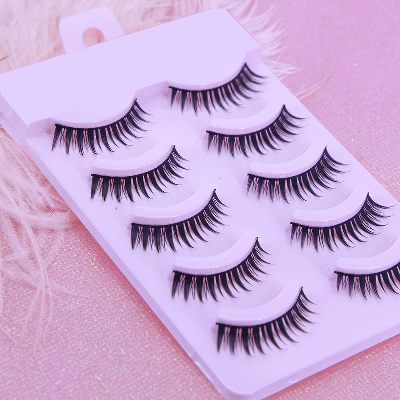 Handmade 5 Pairs Japanese Styl - Eyelash Extension Japanese Style recension och pris