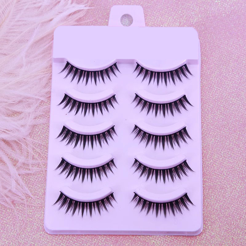 Handmade 5 Pairs Japanese Styl - Eyelash Extension Japanese Style recension och pris