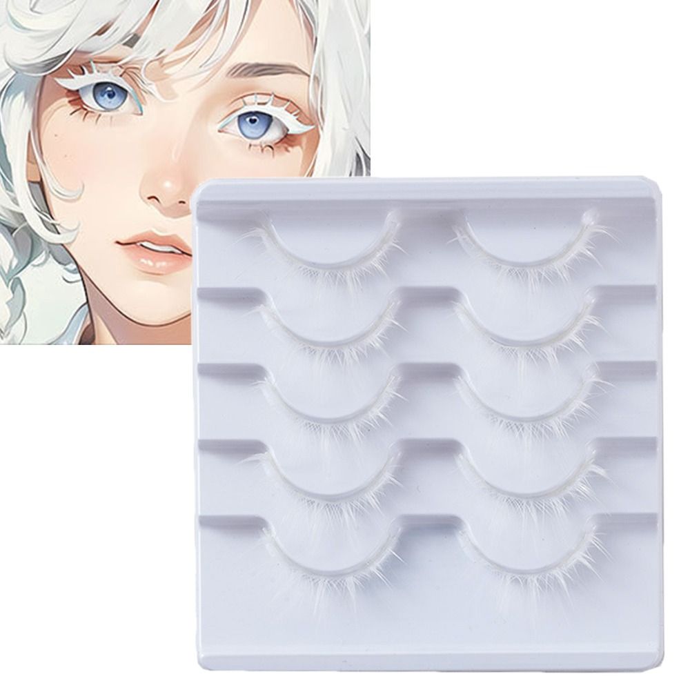 Hot White White Anime Eyelashe - Eyelash Extension Japanese Style recension och pris