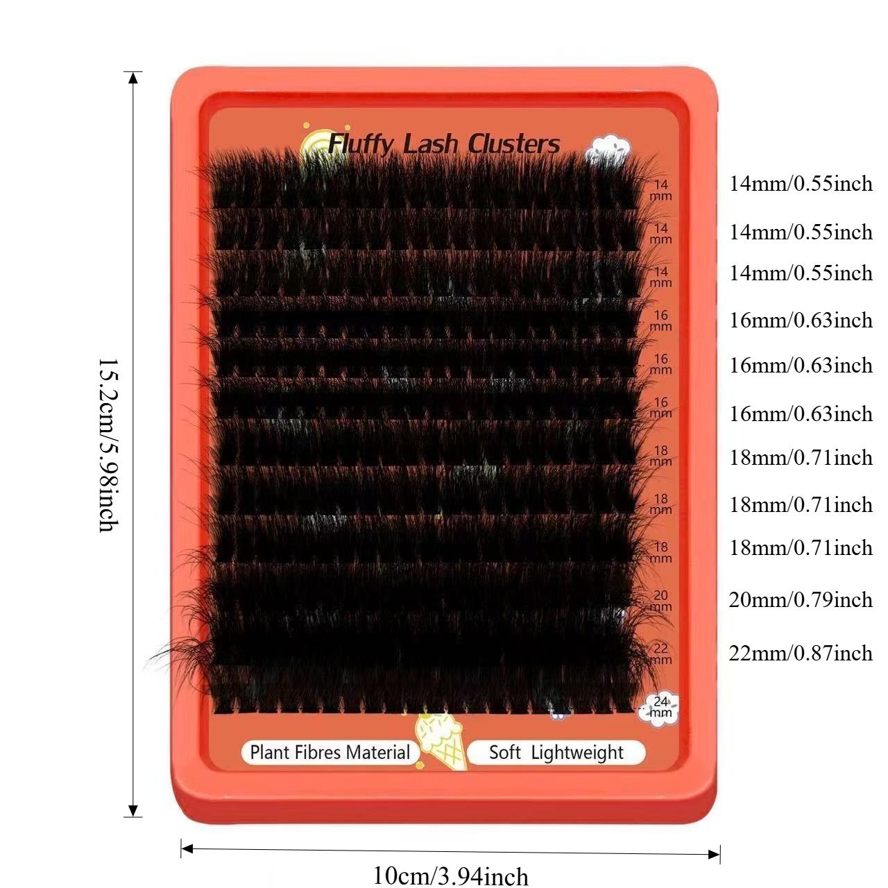 80D-100D Fluffy Cluster Lashes - Eyelash Extension Home Service recension och pris