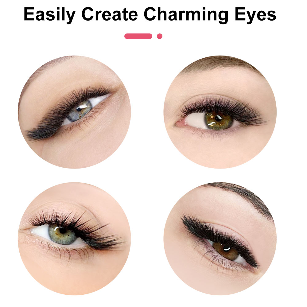 60pcs 30D C/D/L Curl Cluster E - Eyelash Extension Cat Eye recension och pris