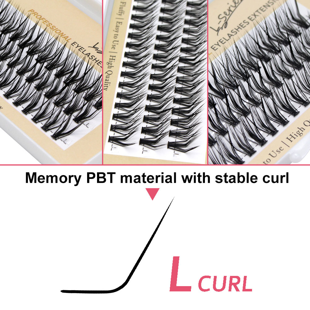 60pcs 30D C/D/L Curl Cluster E - Eyelash Extension Cat Eye recension och pris