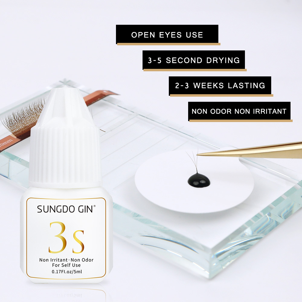 Eyelash Extension Glue 3S Fast - Eyelash Extension Eye Irritation recension och pris