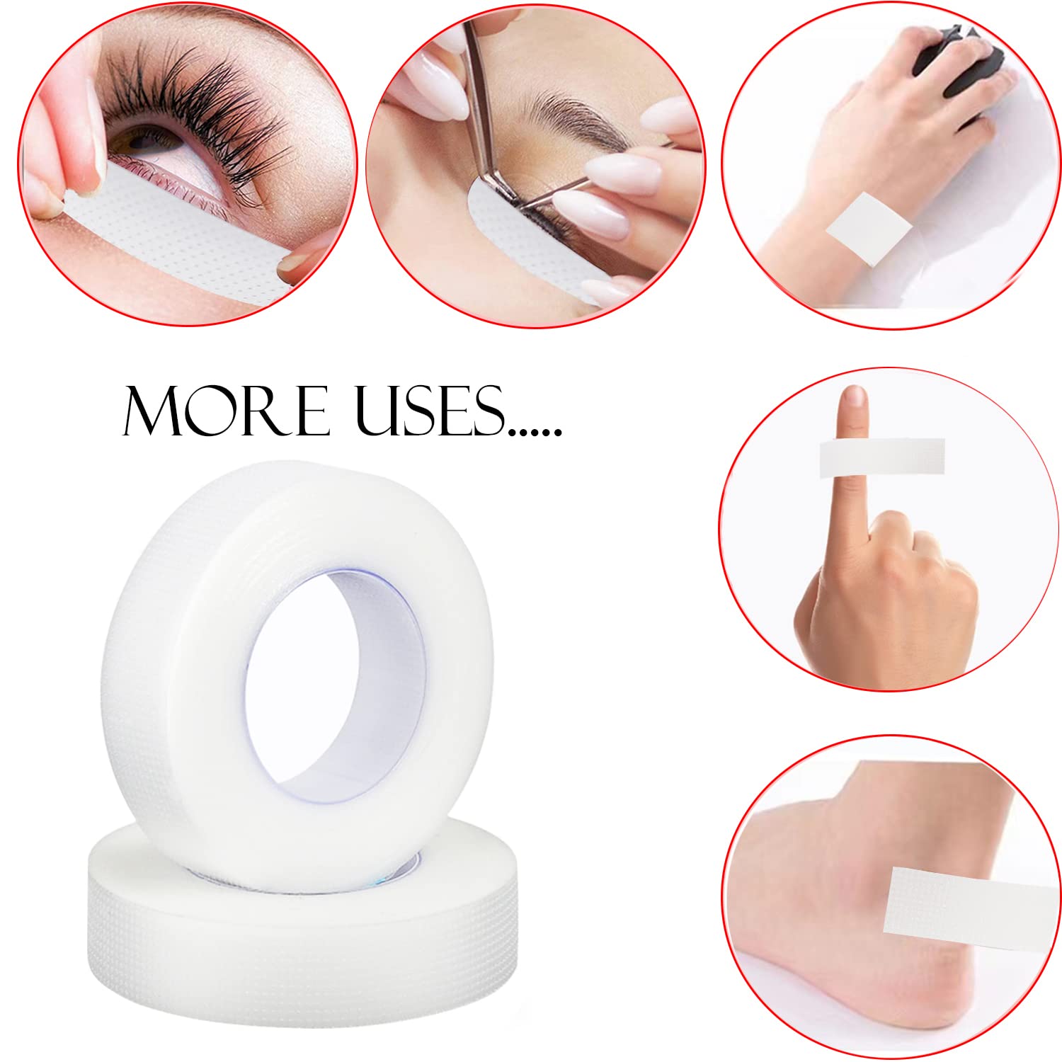 Eyelash Tape Transparent Adhes - Eyelash Extension Gel Remover recension och pris
