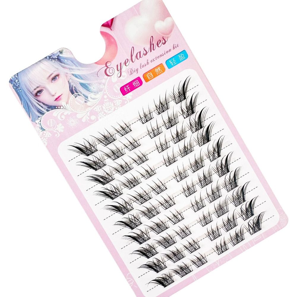 3D Cat Eye Clusters Lashes Nat - Eyelash Extension For Asian Eyes recension och pris