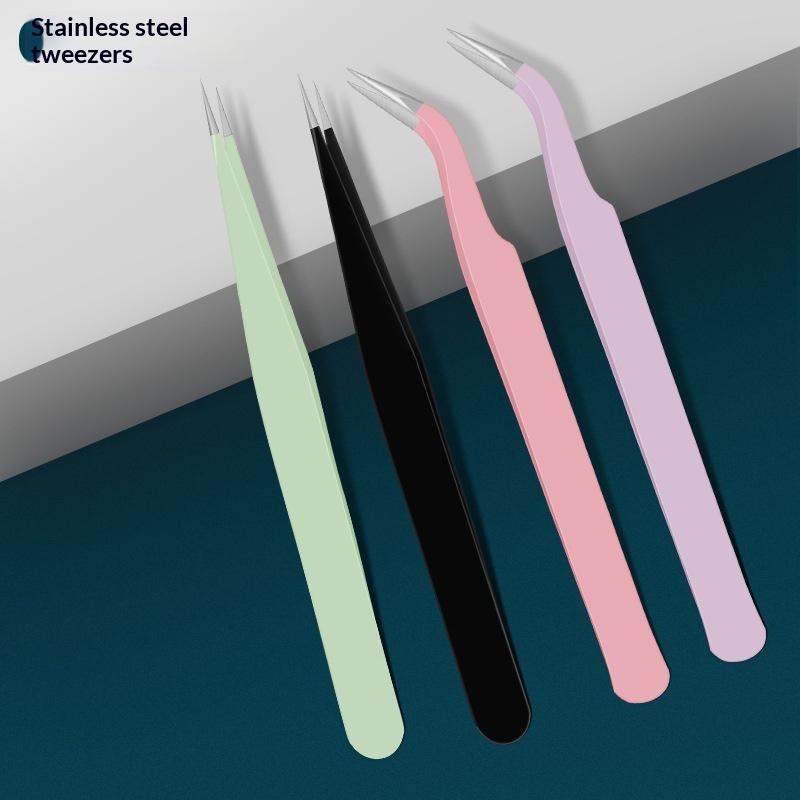 Stainless Steel Tweezers  Prec - Eyelash Extension Home Service recension och pris