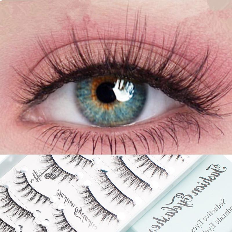 10 Pairs Natural Long Wispy Ca - Eyelash Extension Cat Eye recension och pris