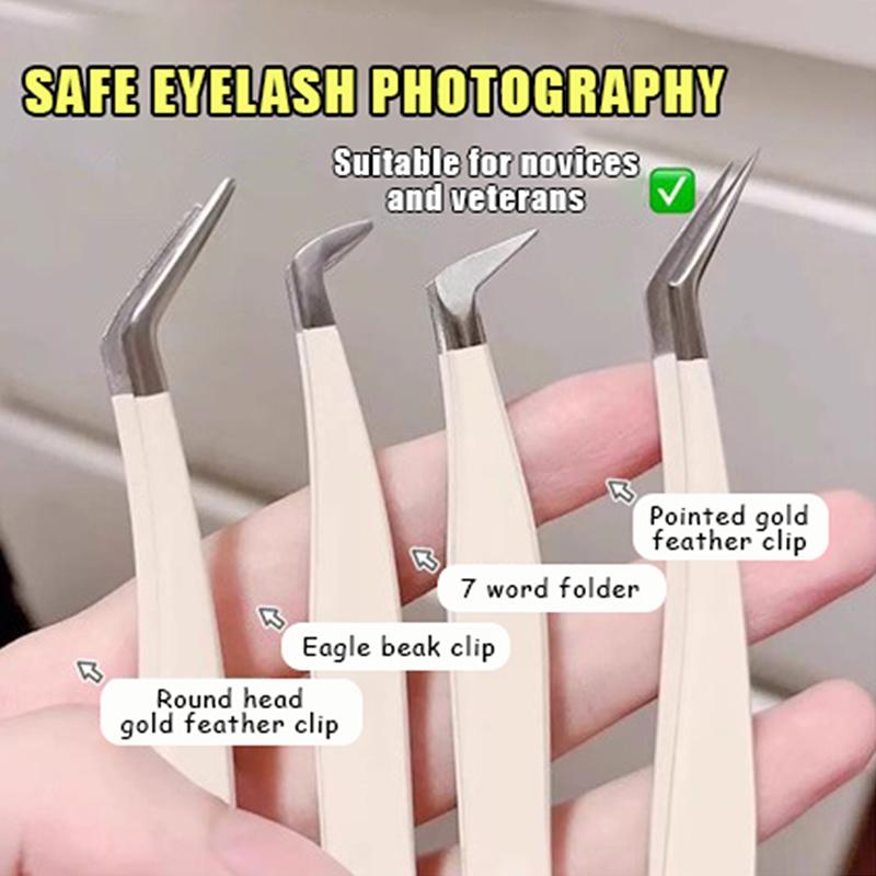 ●False Eyelash Tweezers With S - Eyelash Extension Home Service recension och pris