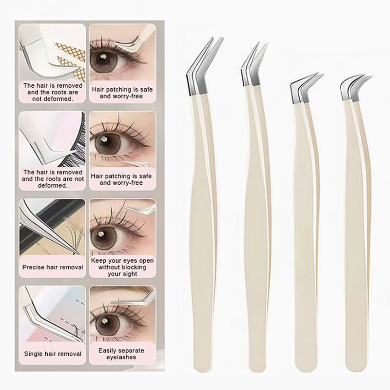 ●False Eyelash Tweezers With S - Eyelash Extension Home Service recension och pris